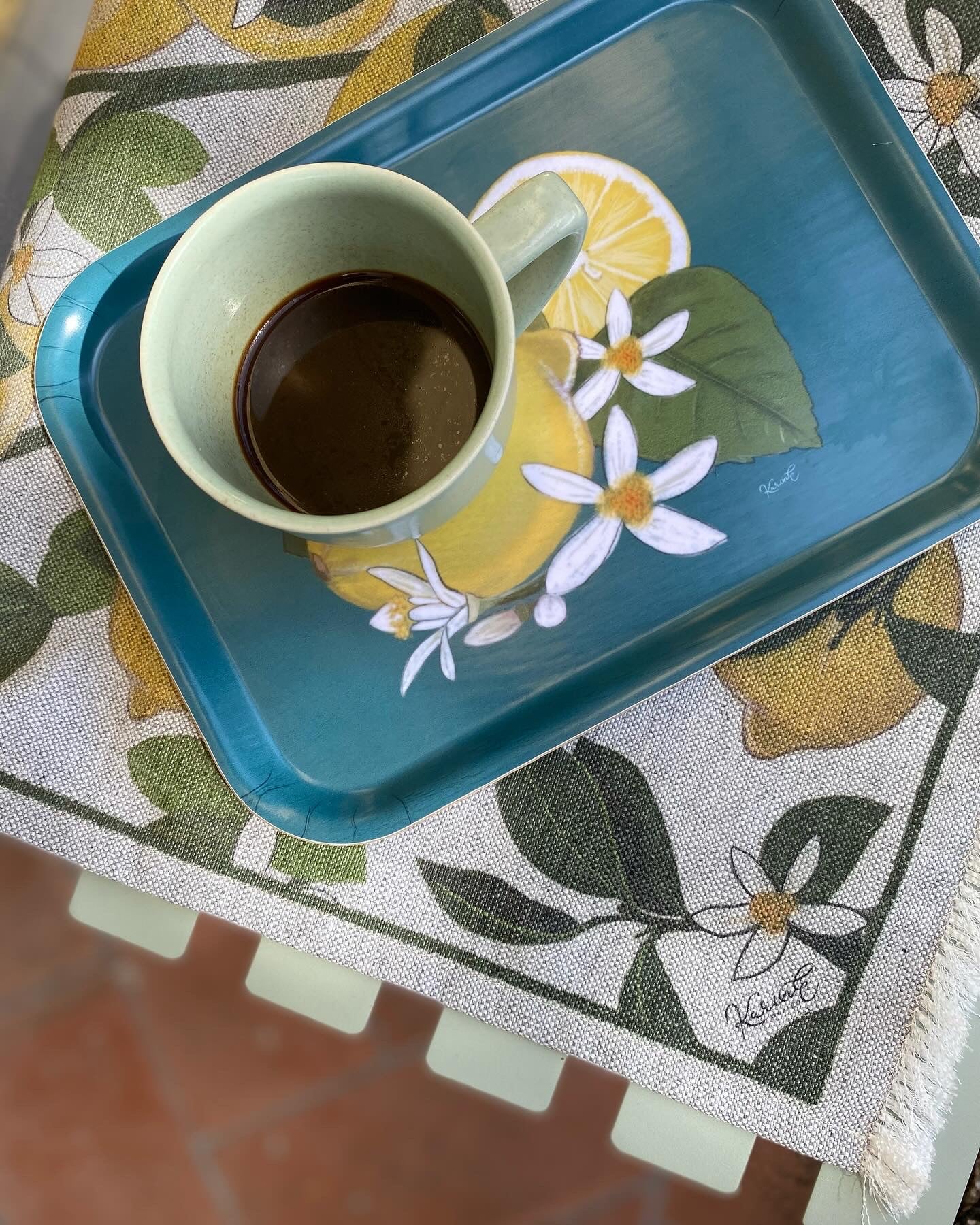 Set tovaglietta americana antimacchia, limoni, 2 pz, cm 45x35 - EDIZIONE LIMITATA