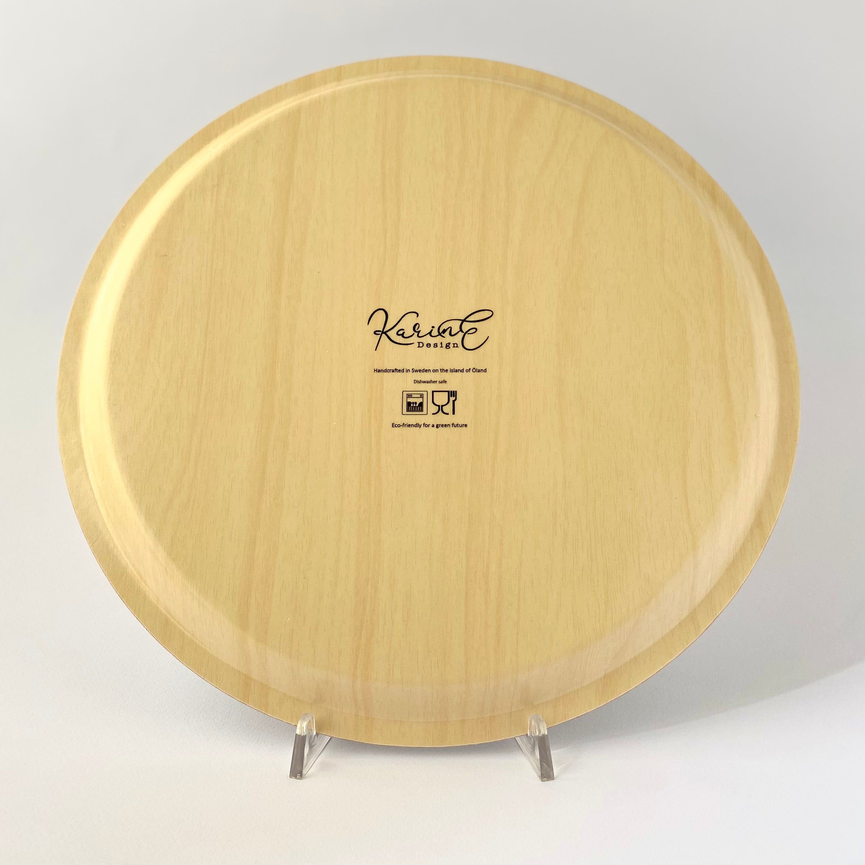 Giardini Naxos - vassoio rotondo, limoni, verde acqua, 31 cm diametro