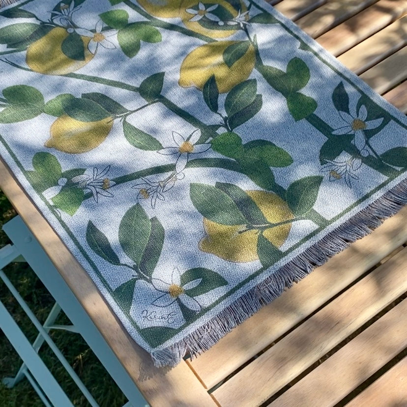 Set tovaglietta americana antimacchia, limoni, 2 pz, cm 45x35 - EDIZIONE LIMITATA