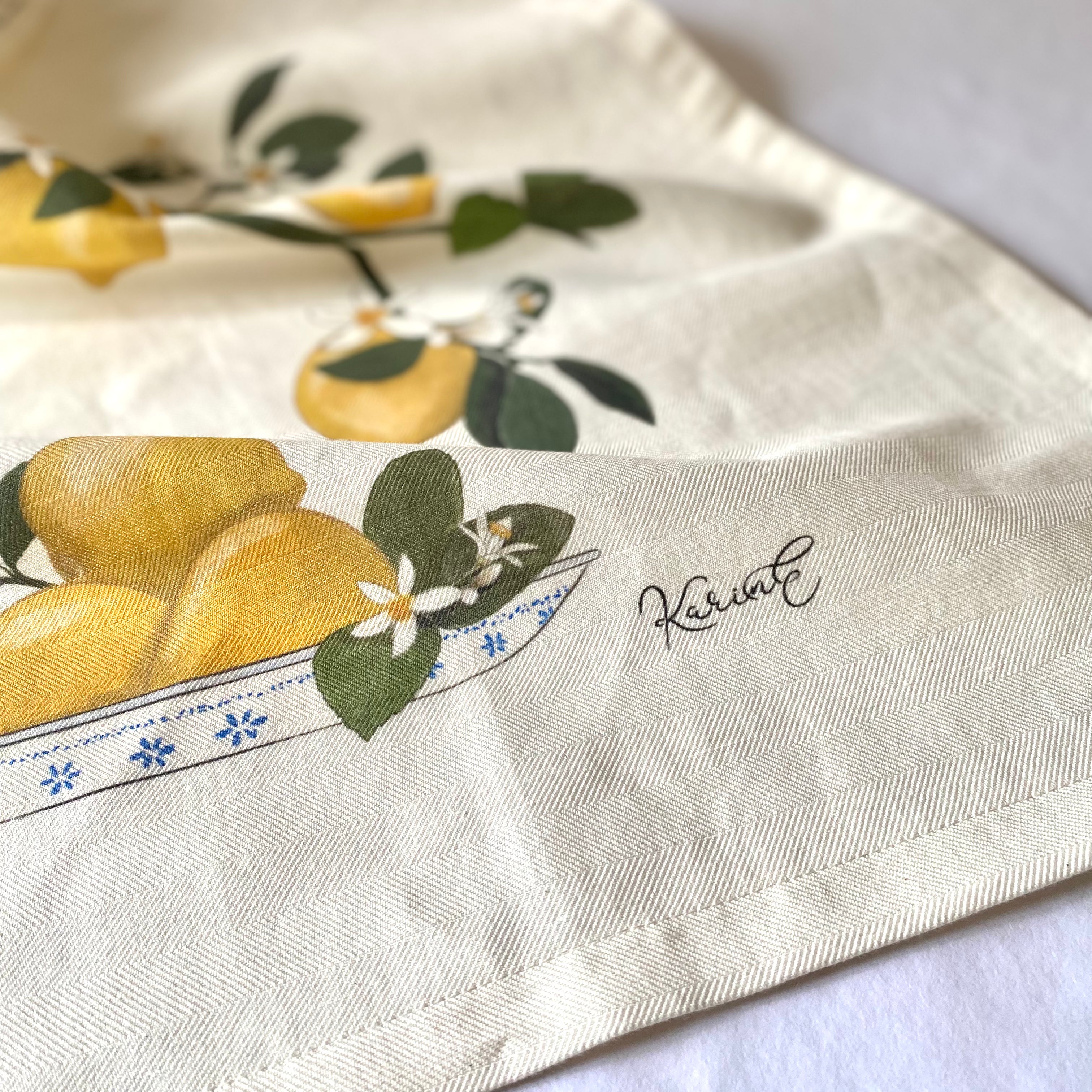 Lemon Tree - asciughino da cucina, 100% cotone organico, limoni, 55x45 cm - OUTGOING