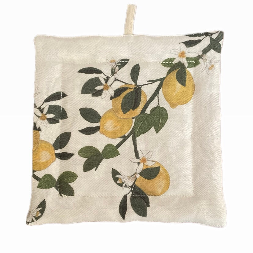 Lemon Tree - presina, 100% cotone, limoni, 19x19 cm - OUTGOING