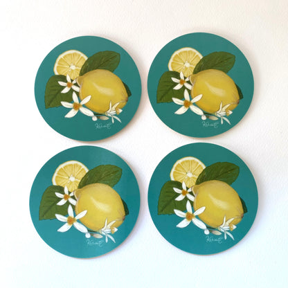 Isola Bella - coaster, emerald green, 4 pcs