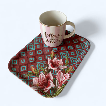 Mix&amp;Match - coffee tray, 27x20 cm, Amaryllis, red, NEW