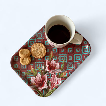 Mix&amp;Match - coffee tray, 27x20 cm, Amaryllis, red, NEW