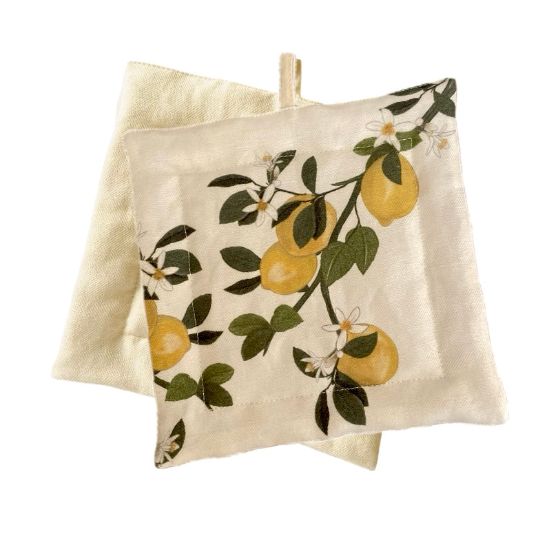 Lemon Tree - pair of pot holders, 19x19 cm - NEW